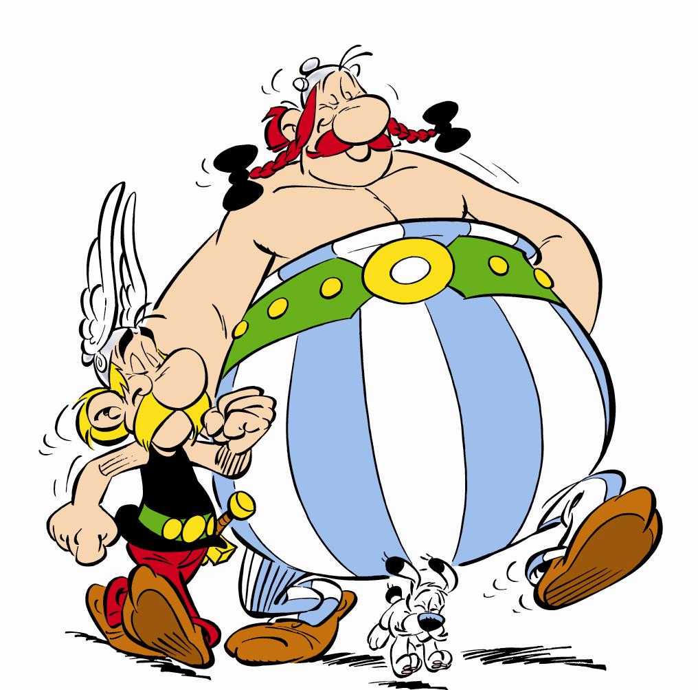 Asterix and Obelix in Britain. Actors of a wonderful adventure comedy Asterix and Obelix in Britain. Actors of a wonderful adventure comedy